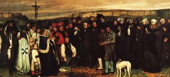 Gustave Courbet A Burial at Ornans Sweden oil painting art